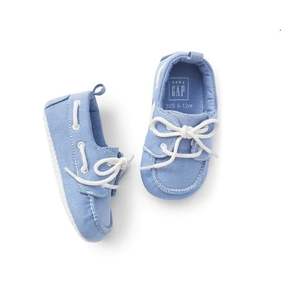 Baby GAP Oxford Boat Shoes Cabana Blue NWT
